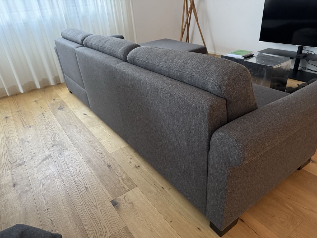 Sofas: Ecksofa grau Stoff – D'occasion à Zürich par takol 1