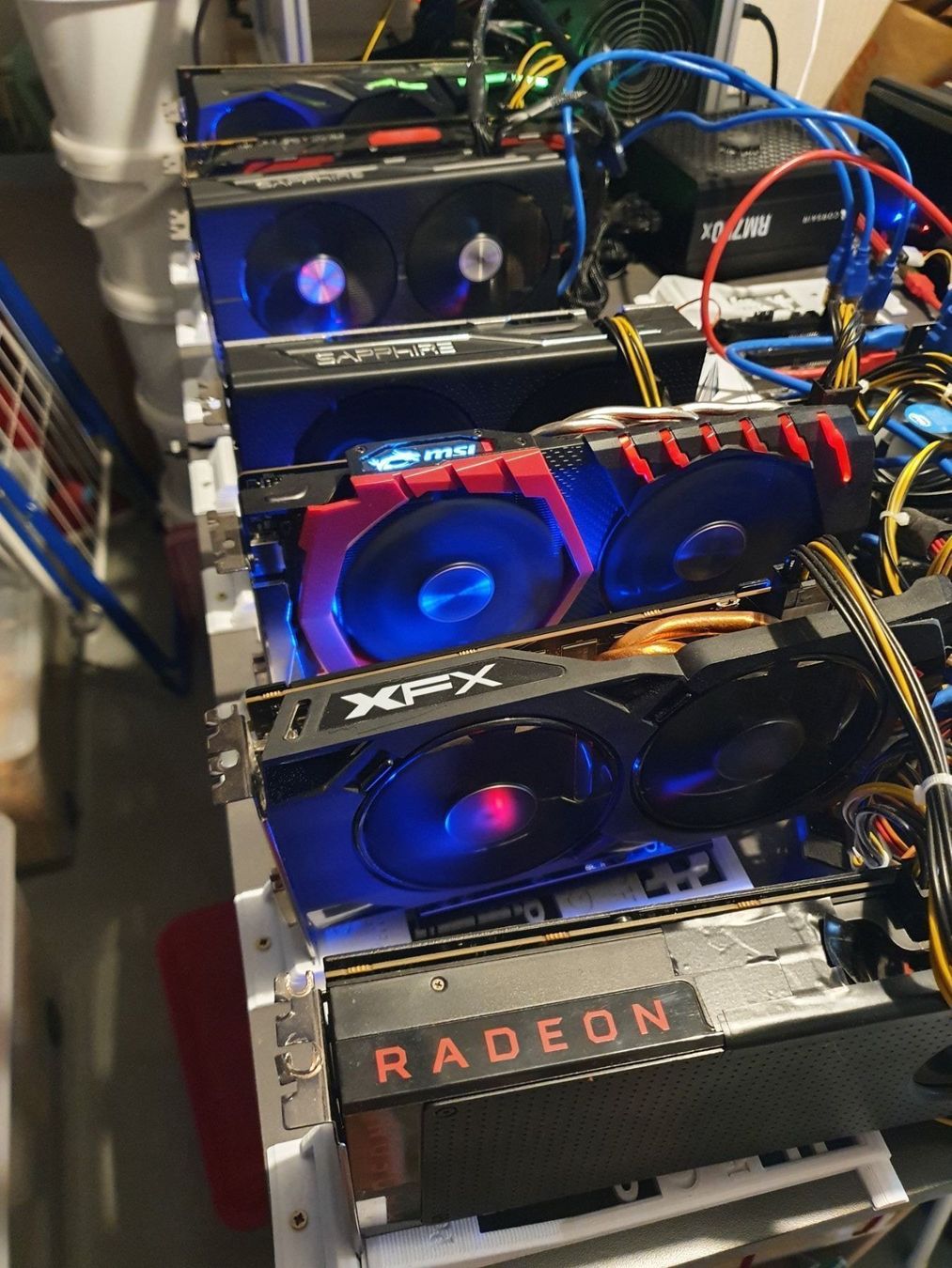 Coin Miner: RIG ETH 197 Mh/s 7 x GPU Ethereum – Usato da Flurlingen venduto da LS2011100 2
