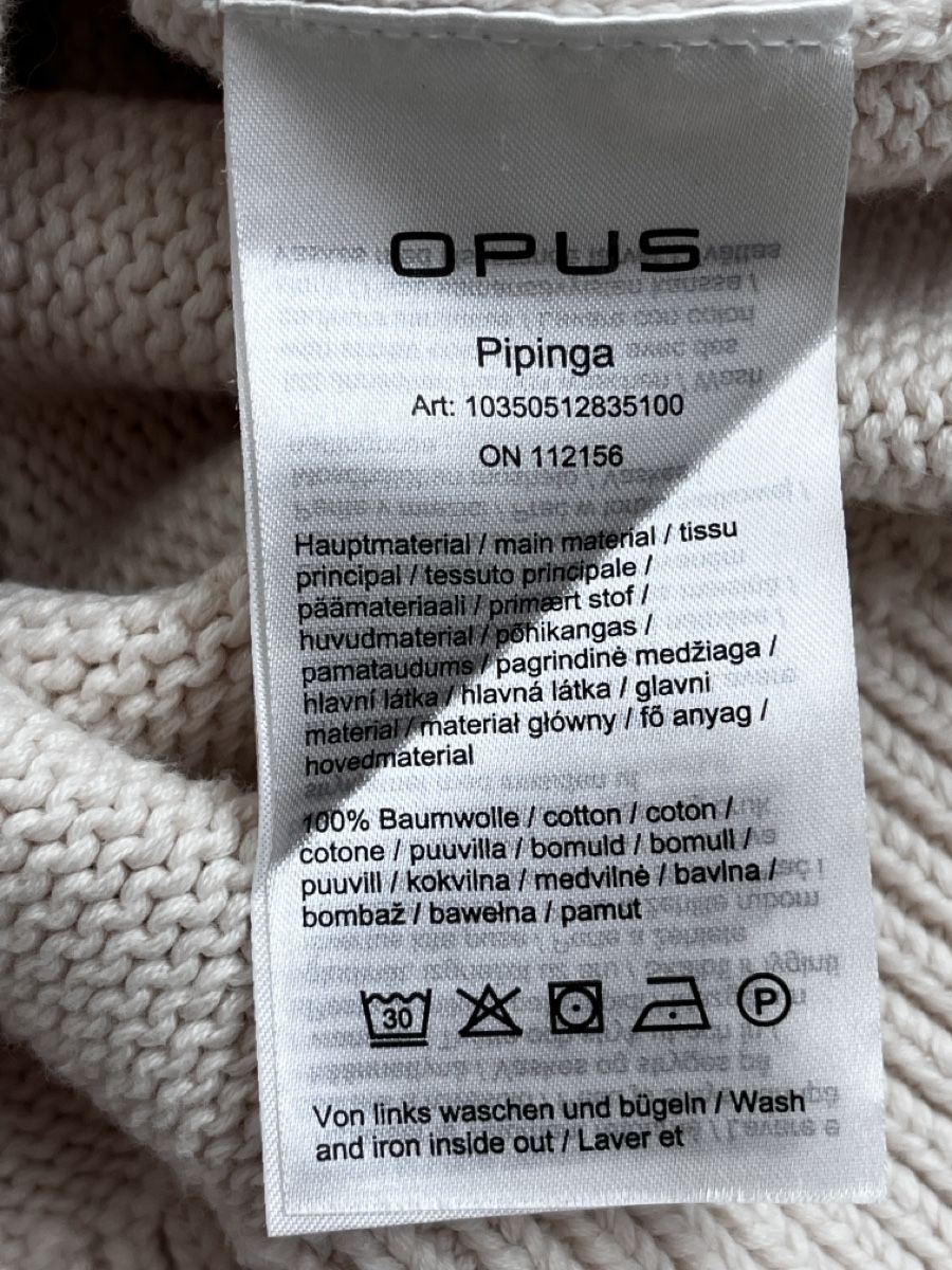 Opus Pullover & Sweatshirts: Pullover Opus Baumwolle weiss Grösse 38 – Gebraucht aus Zürich von Kleanthy 3
