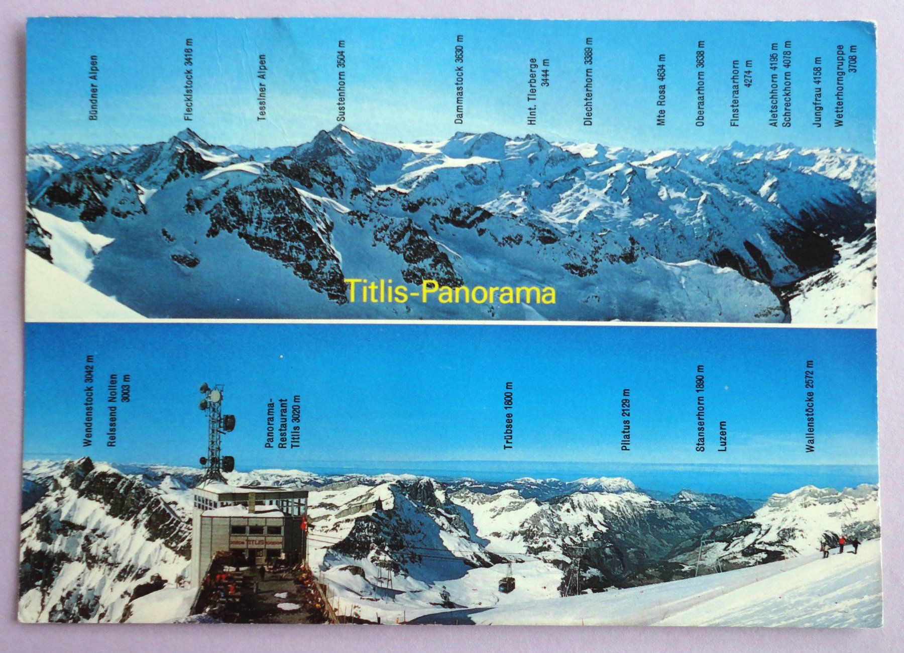 Ansichtskarten: Panorama vom Titlis, Engelberg – Defekt aus Fétigny von Billy2miny