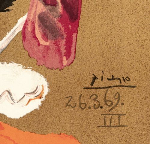 Grafiken & Lithographien: Pablo Picasso Lithographie signée, d'après 'Le général' – Gebraucht aus Morges von Audemars07 1