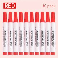 10 Rote Whiteboard Marker, neu & ungebraucht