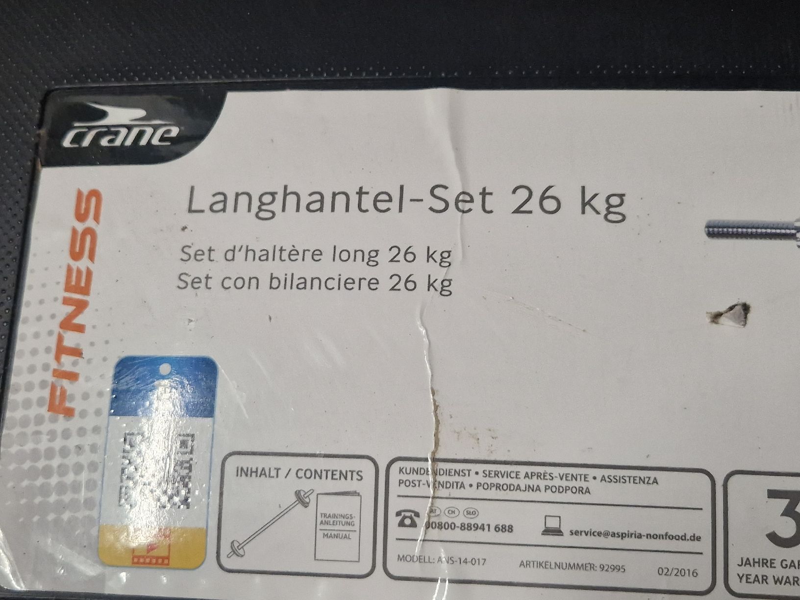 Manubri & Pesi: crane Langhantel Set 26 kg – Nuovo (secondo la descrizione) da Lauterbrunnen venduto da ziv_nd87 2