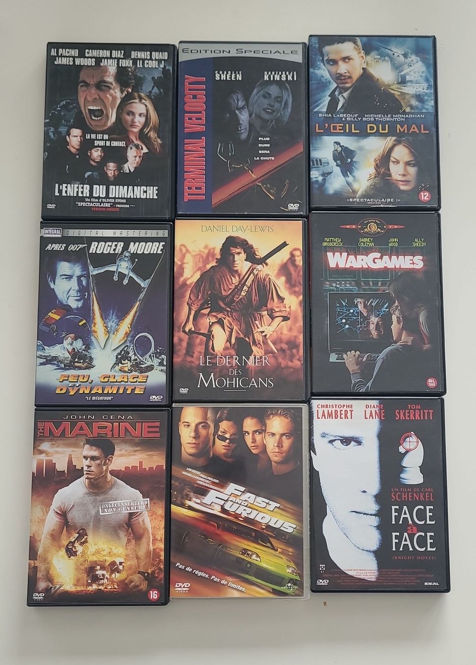 Alle DVDs: Collection de 15 DVD - Action, Thriller et Aventure – Gebraucht aus Morges von AngelBliss