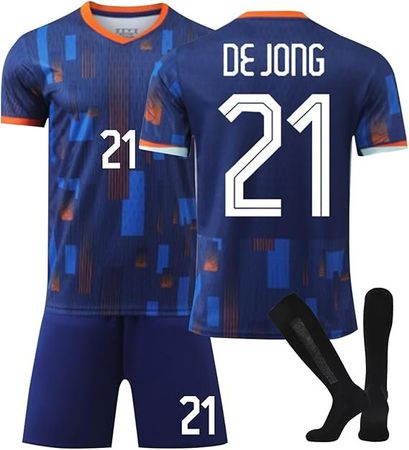 Auswärts Holland Trikot mit Hose + Socken De Jong - Replica