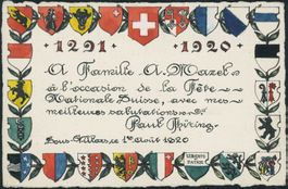 1920 - Pro Patria - Bundesfeierkarten - Mitläufer