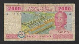 Afrique Centrale  2000  Francs  A  2002  Gebraucht