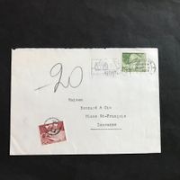 NP Brief aus MONTREUX mit T-Entwertung Zst 301A