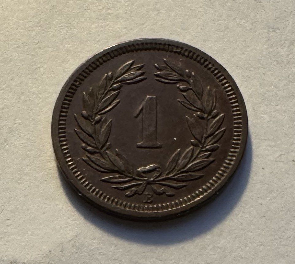 Alle Münzen: 1872 1 Rappen unz – Neu (gemäss Beschreibung) aus Kirchberg SG von Zenhad69 1