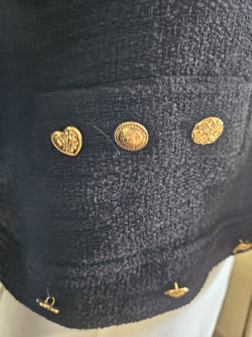 Zara Giacche: Elegante Bouclé Blazer, Schwarz, Grösse M – Usato da Bern venduto da TroeS 2