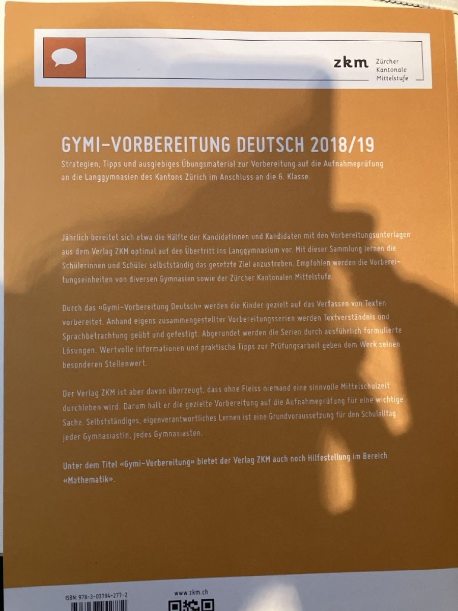 Libri: Gymi-Vorbereitung Deutsch 2018/19 – Usato da Nürensdorf venduto da Santoryuu 1