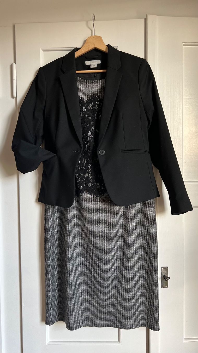 Comma Kleider: Business-Kleid von Comma mit passendem H&M Blazer – Gebraucht aus Worb von nmvd 8