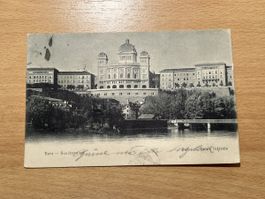 Alte Ansichtskarte von Bern, Bundeshaus - Selten!