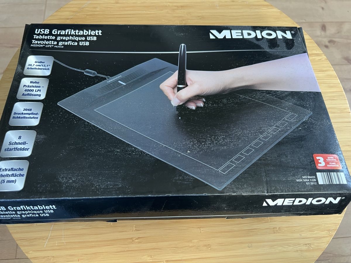 Medion Tablet PC: Medion USB Grafiktablett – Nuovo e nell'imballaggio originale da Laufen venduto da groove60