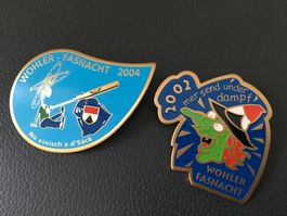 2 Fasnachtsplaketten von Wohlen AG 2002/2004