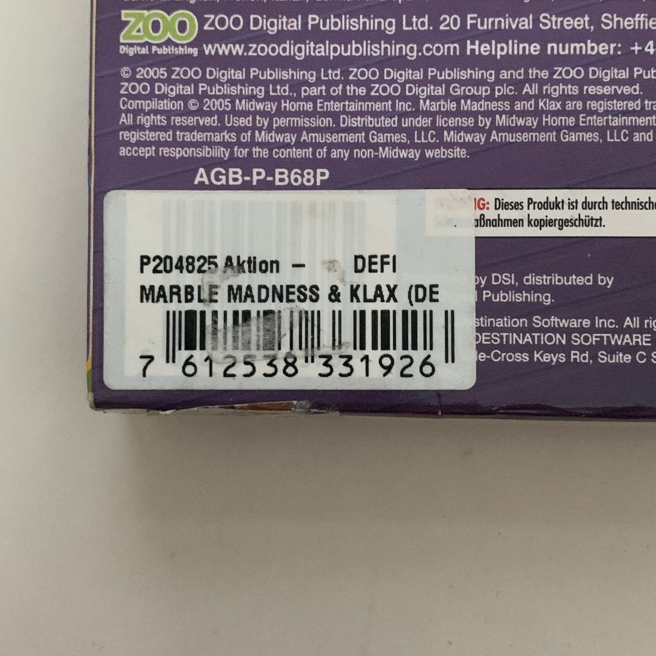 Nintendo Giochi: Marble Madness & Klax - GBA - OVP – Usato da Zürich venduto da Mephisto87 5