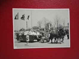 Expo 1964 Glarnertag Pferdekutsche s/w Karte