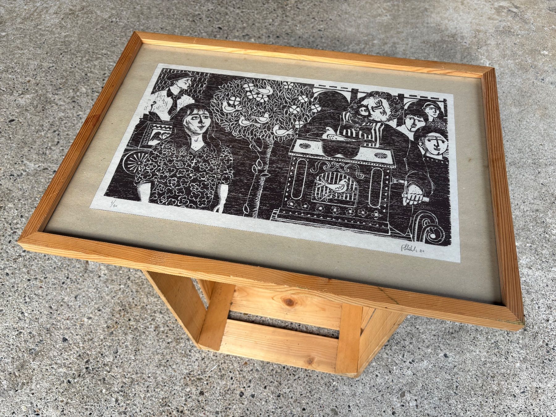 Gravures sur bois: schöner Holzschnitt von Peter Stähli – D'occasion à Feldbach par Olive1 3