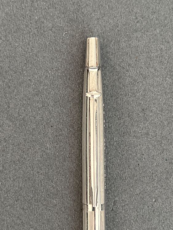 Stylo Patek Philippe En Métal Tissé Argent - Rare, Cadeau VIP, De Chez Faber-Castell