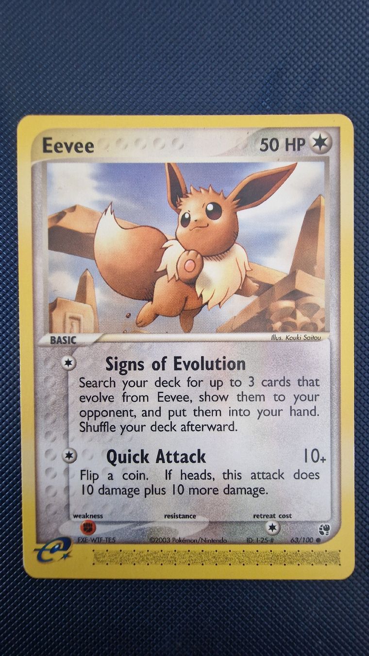 Pokémon Sammelbilder & Trading cards: Eevee #63 – Pokémon Sandstorm – Gebraucht aus Veytaux von PocketMonster