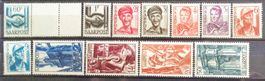 SAARLAND 1948: Ausgabe Wiederaufbau **/*, ohne 10-C-Marke
