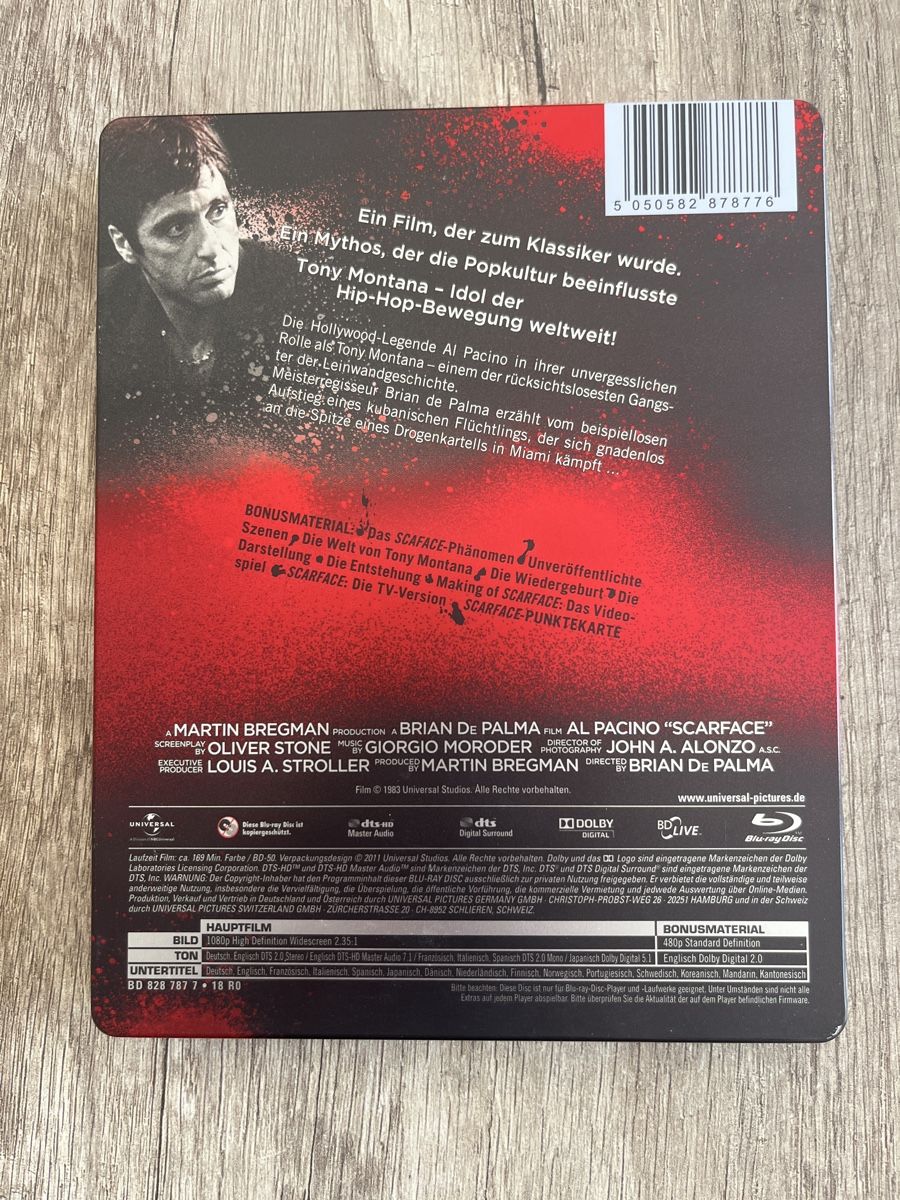 Alle DVDs: Scarface - Limited Steelbook Edition - Blu-ray – Gebraucht aus Frutigen von abr_w5b2 2