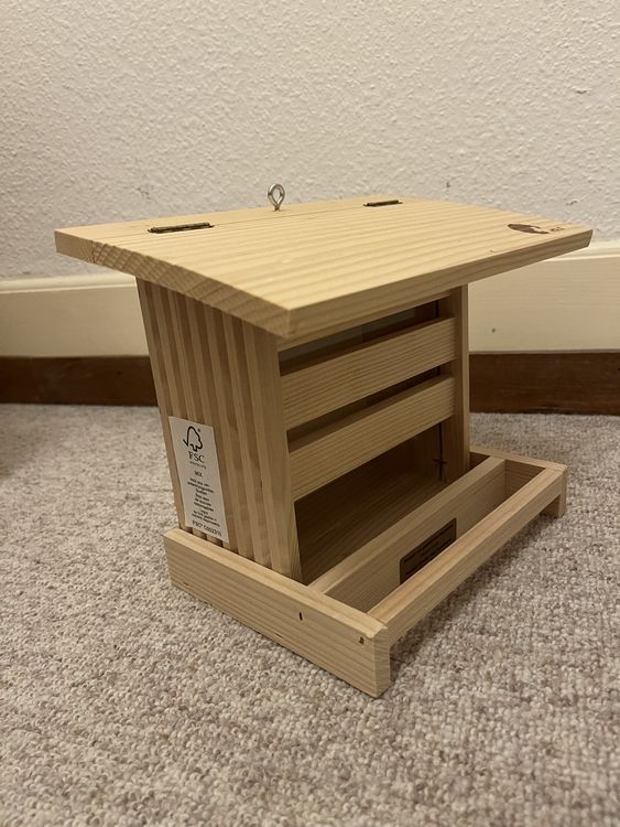 STARSWR Vogelhaus Aus Holz – Hängend, 17,5x15x19,8 Cm, Mit Klapptür (für Blauvögel, Finken, Meisen)