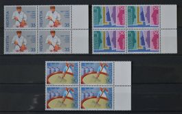 Satz Werbemarken II 1987, Viererblock, tadellos postfrisch