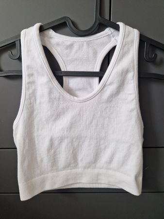 Croped Top weiss Gr. XS