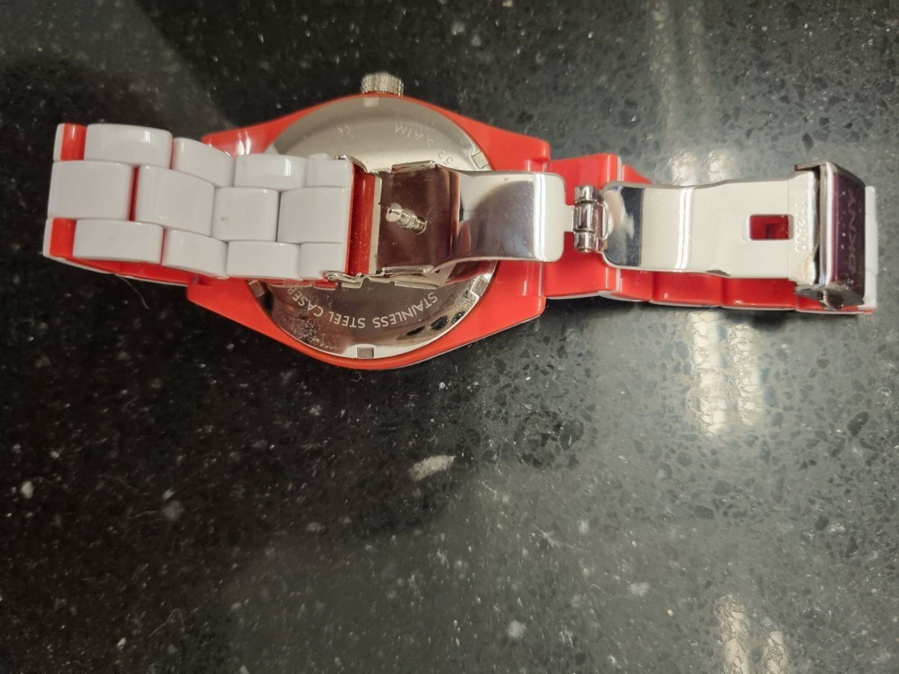 DKNY Orologi: DKNY Donna Karan Uhr Korall – Nuovo (secondo la descrizione) da Berg TG venduto da lisboa.sky 3