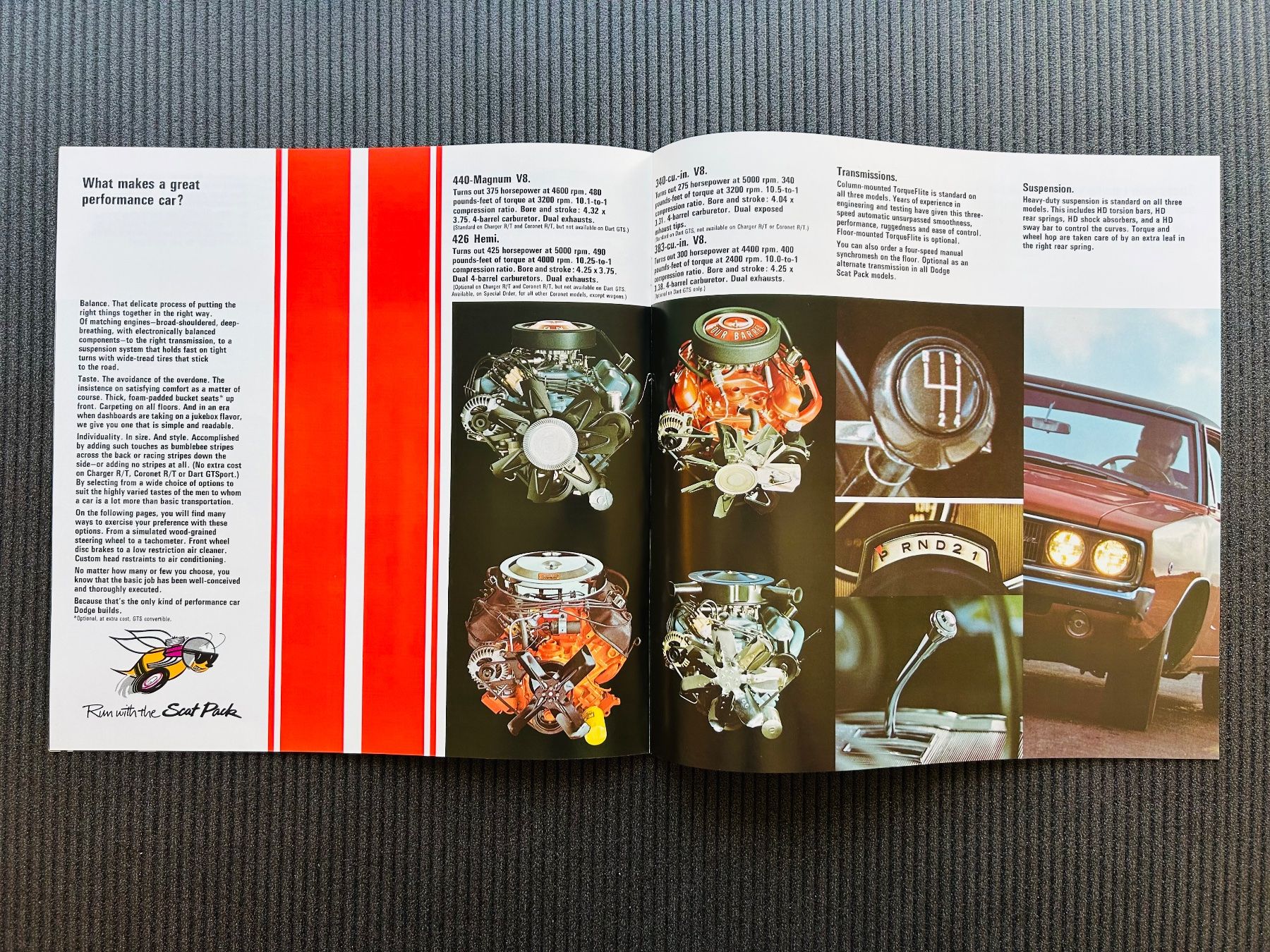 Dodge Documenti: Dodge Performance Original Brochure 1968 Charger Coronet – Usato da Herrliberg venduto da surfcafe 4