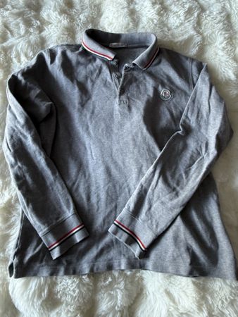 Polo manches longues Moncler gris - Taille 14 ans