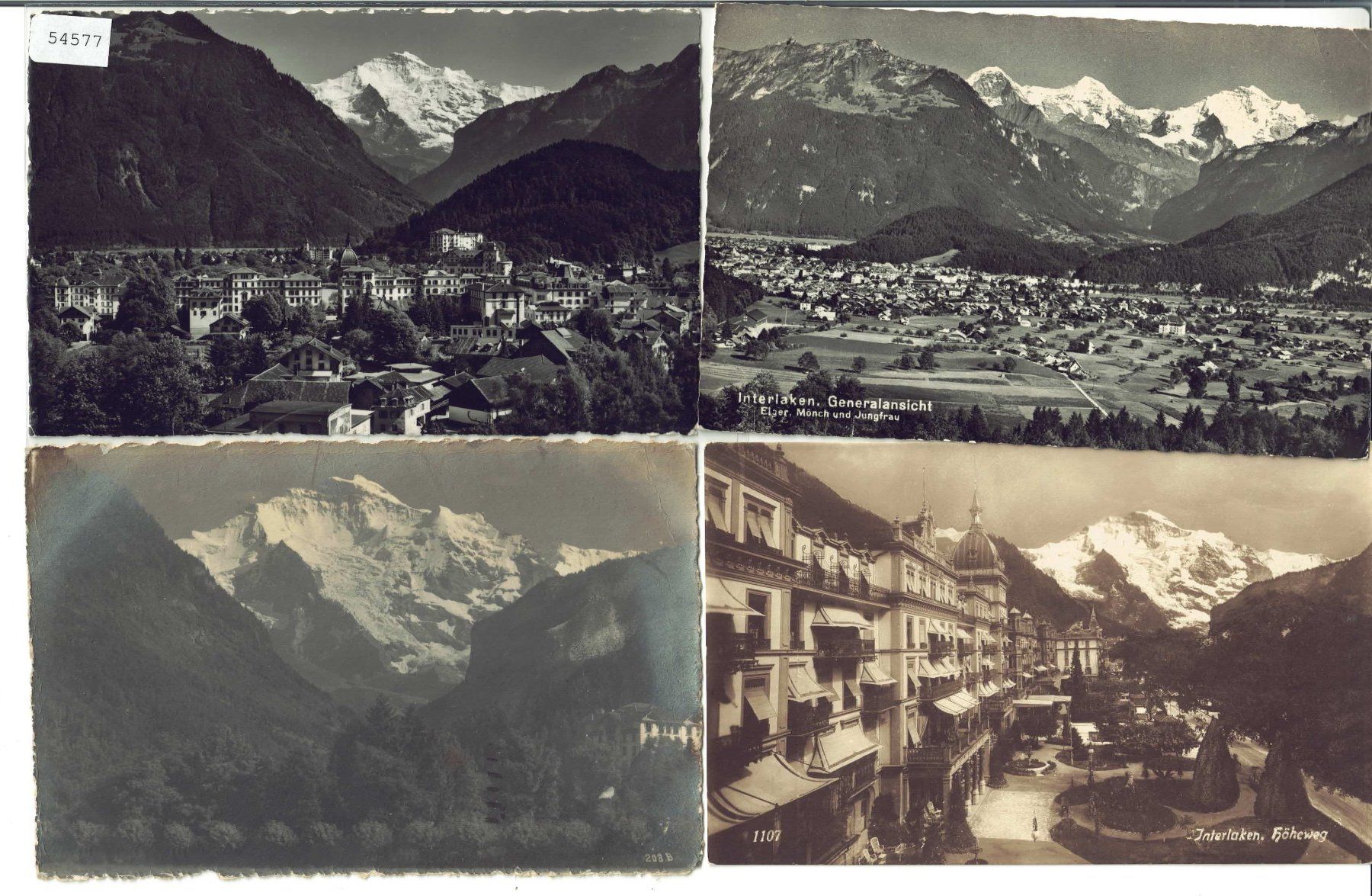 Ansichtskarten: 4 AK - Interlaken – Gebraucht aus Ettingen von Kartenplanet