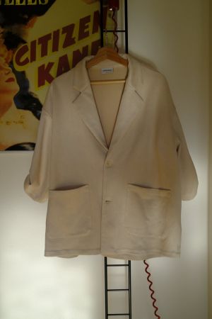 Beige Short-Sleeve Blazer/Veston - Chicerro (XL)