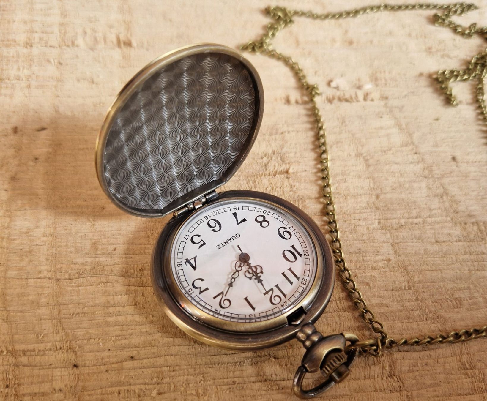 Orologi: Taschenuhr Silbrig – Nuovo e nell'imballaggio originale da Dorf venduto da Messer-Schweiz