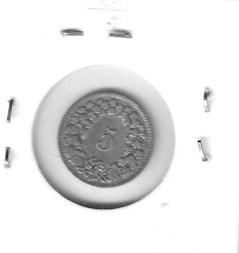 Tutti le monete: Monnaie Suisse: 5 Ct 1909 – Usato da Muraz (Collombey) venduto da Resine 1