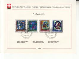 Sammelblätter PTT SBK 252 mit ET