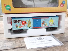 MtH US M&Ms Güterwagen Box Car - Spur 0 Top Modell
