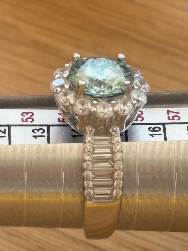 Anelli: Luxus Elegante Gr.17,5 / 7,5 Ring Solitär  Farbe Silber – Nuovo (secondo la descrizione) da Biel-Bienne venduto da Roserosse13 6