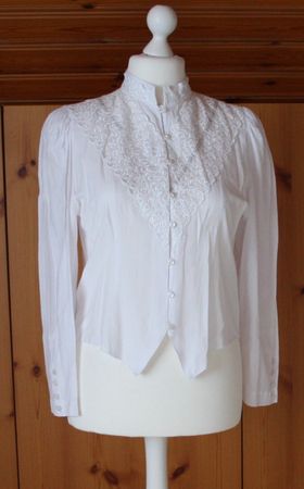 Bluse mit Spitze PARK LANE weiss Gr. 44