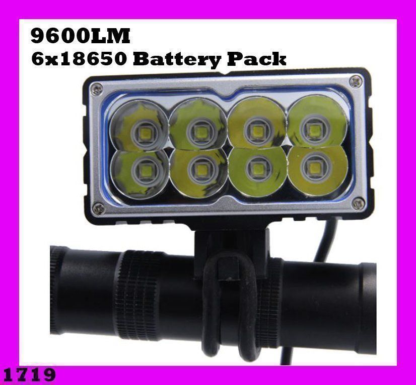 Pezzi di ricambio: Fahrradlicht 9600LM 8xT6 LED 18650 – Nuovo e nell'imballaggio originale da Unterägeri venduto da RmOnline