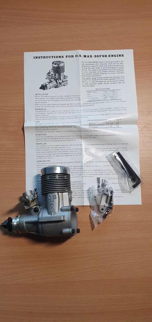 Modellismo RC: Modellmotor O. S. Max - 90F SR – Nuovo (secondo la descrizione) da Grosswangen venduto da heus 1