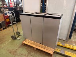 Alu- Pet- Papier- Sammelstelle 3er Set inkl Transportrolli