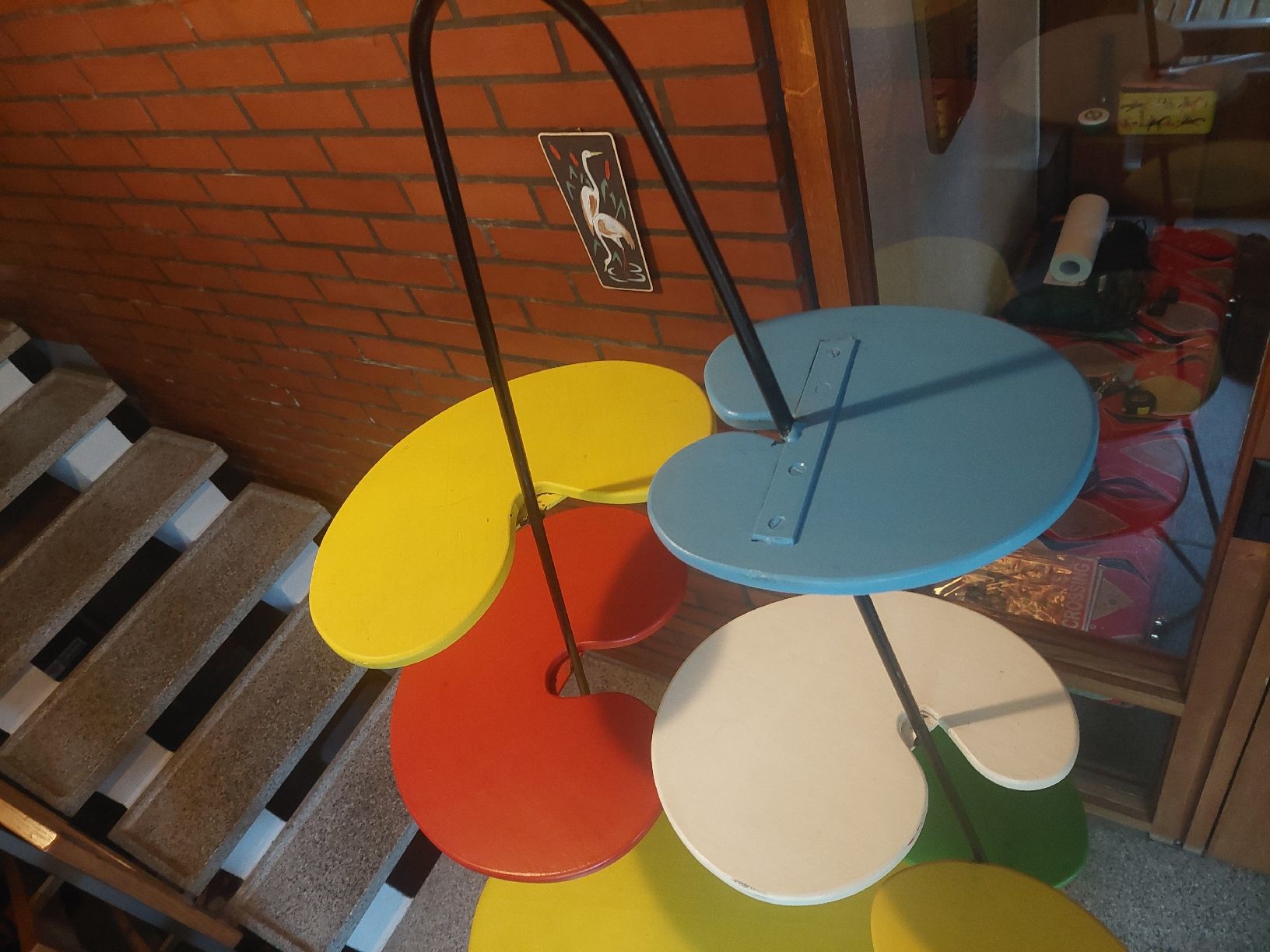 Scaffali: Etagère vintage modulable 60s atomic amoeba kidney – Usato da Lengnau BE venduto da Madame-Minouche 4