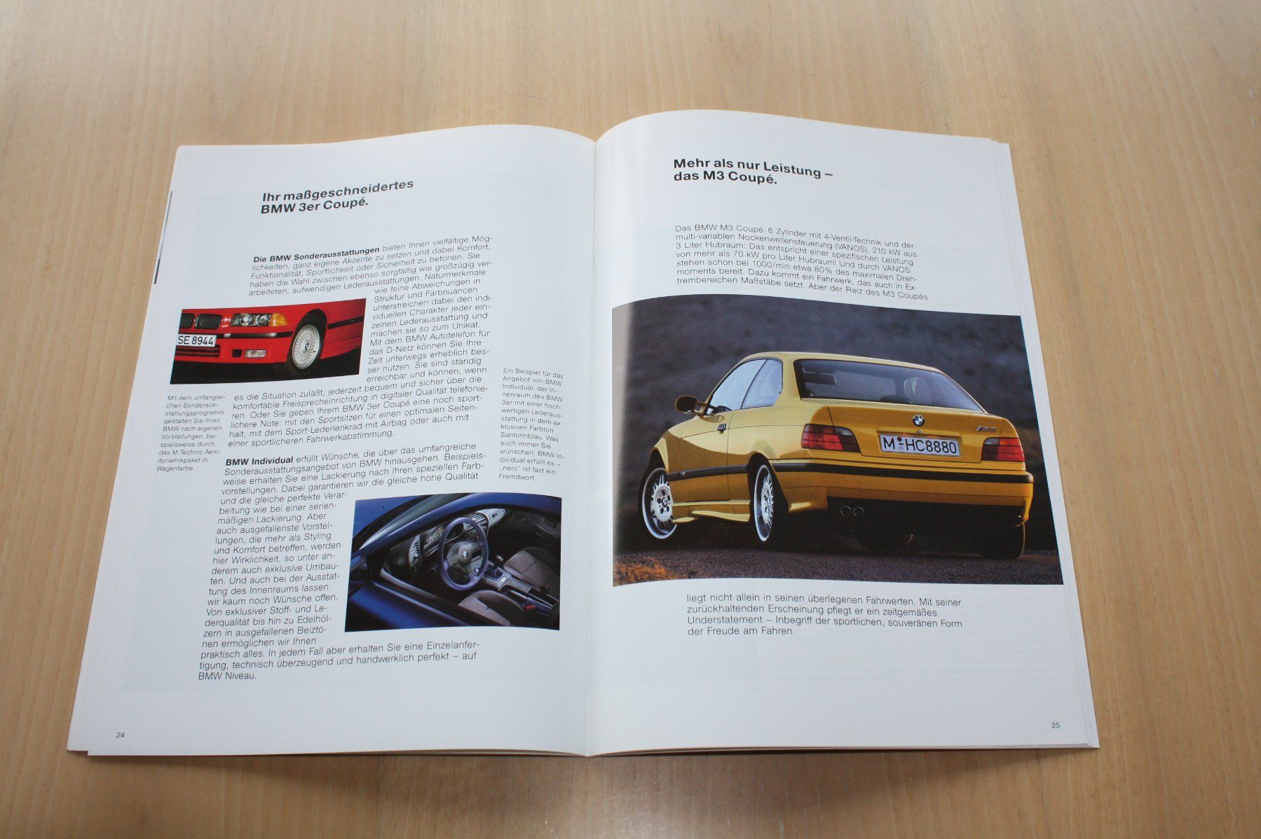 BMW Documenti: BMW 3er Coupes Prospekt 1994 – Usato da Wikon venduto da erwin400 7