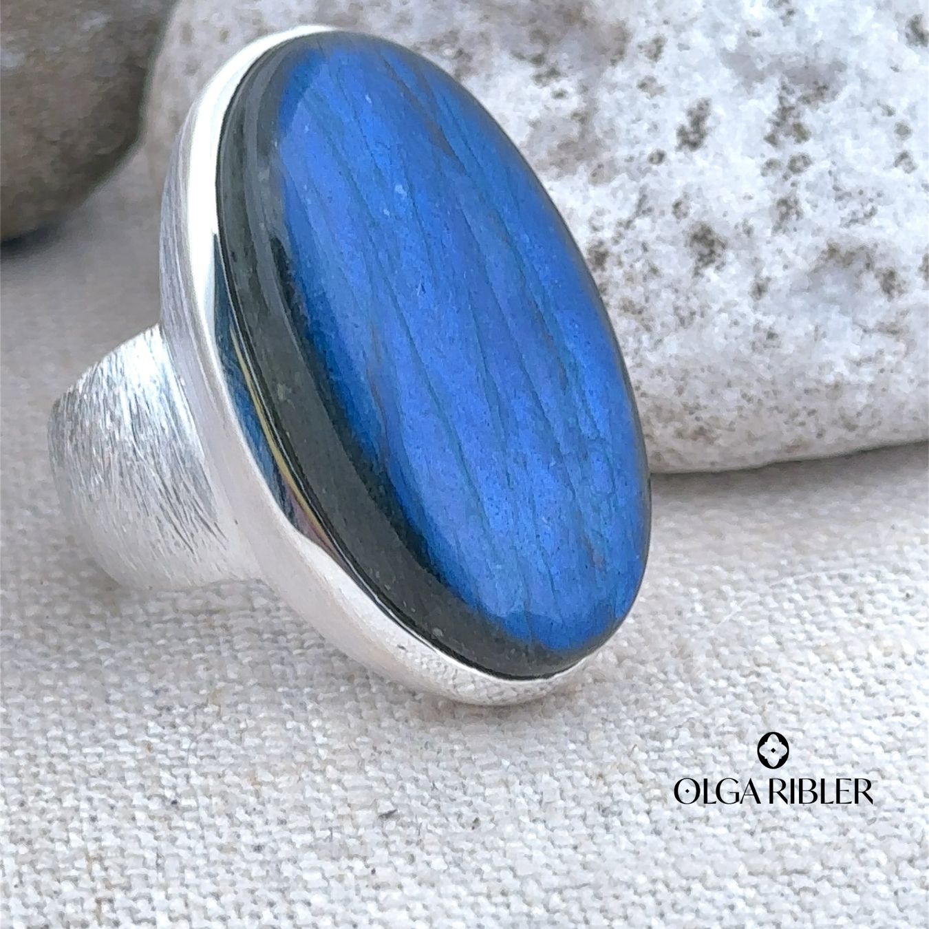 Olga Ribler Anelli: Labradorit Silber Ring 925 Grösse 58 – Nuovo (secondo la descrizione) da Luzern venduto da Schmuckoutlet 4