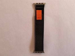 Schwarz/Grau Trail Loop Armband für Apple Watch Ultra 49mm