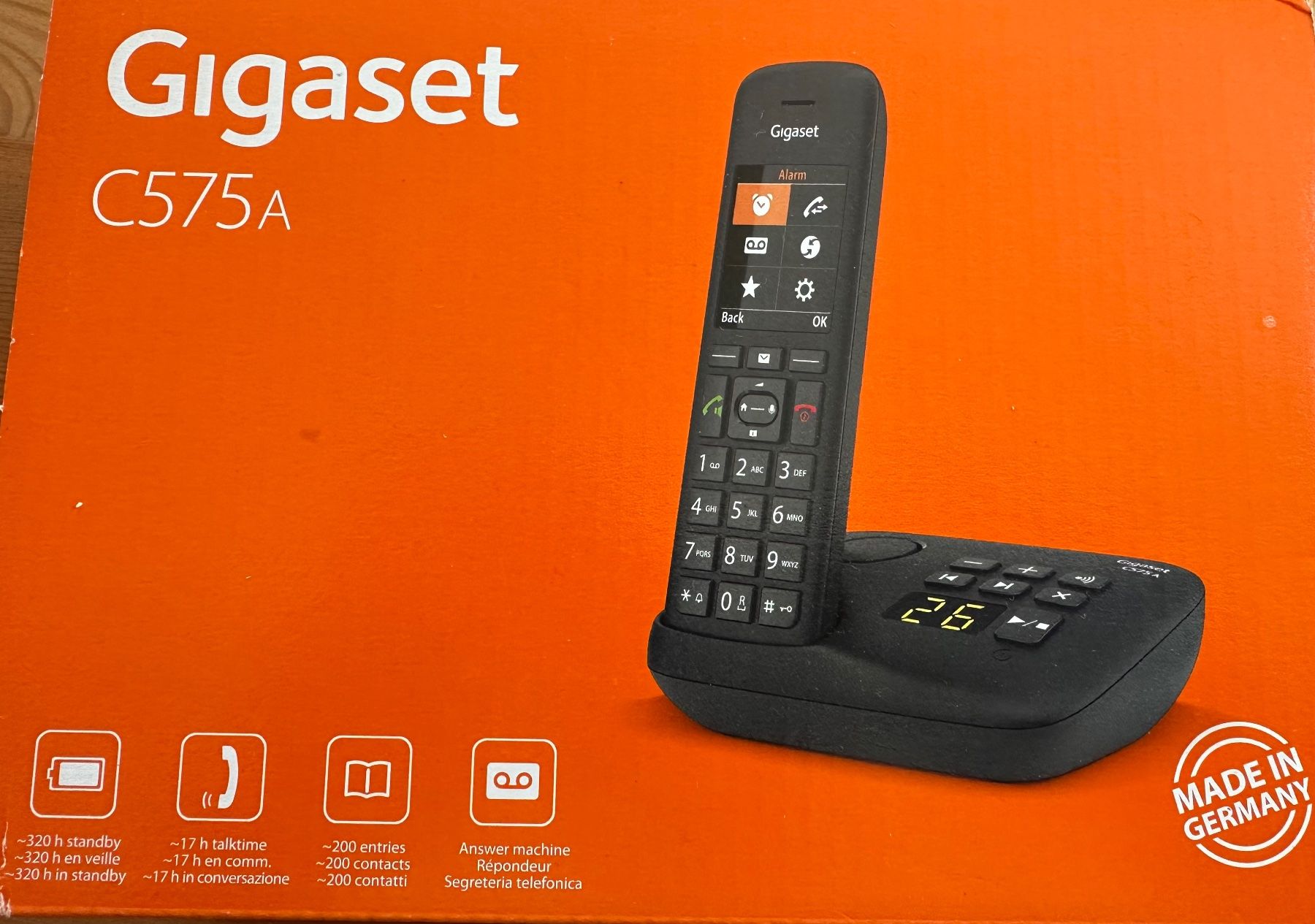 Gigaset Telefoni: Gigaset C575A Schnurlostelefon schwarz neu – Nuovo e nell'imballaggio originale da Dürnten venduto da VazObervaz