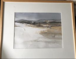 Tableau aquarelle Vallée de Joux près des Bioux, M. Bosshard