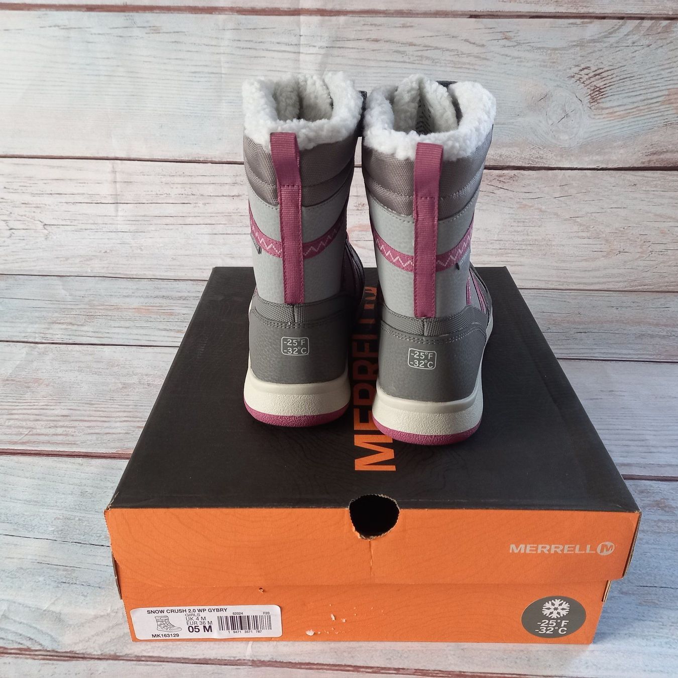 Merrell Scarpe per ragazze: Merrell Snow Crush 2.0 Gr.36 Grau Neu – Nuovo (secondo la descrizione) da Schweizersholz venduto da freyle1 4